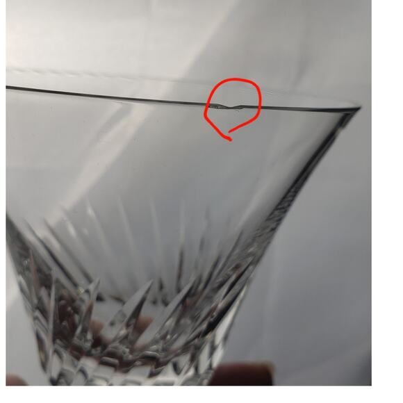 Set of 6 Vintage MCM Spiegelau Helios Crystal Wine Glasses Stemware Germany - Picture 7 of 7